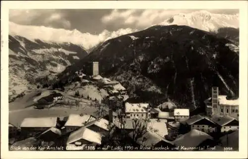 Ak Obladis in Tirol, Ladis, Ruine Laudeck, Kaunsertal, Winter