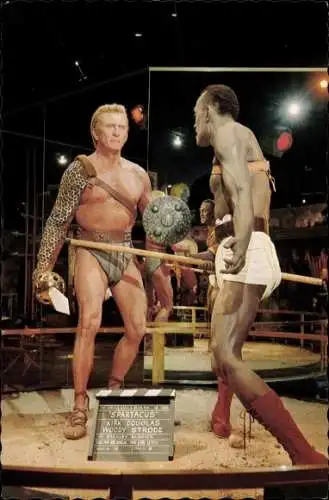 Ak Schauspieler Kirk Douglas und Woody Strode, Spartacus