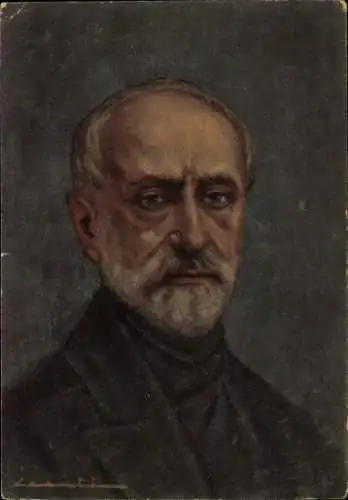 Künstler Ak Giuseppe Mazzini, Freiheitskämpfer des Risorgimento, Politiker, Philosoph