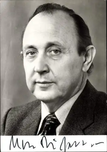 Foto Hans-Dietrich Genscher, Politiker, Autogramm