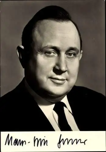 Ak Hans-Dietrich Genscher, Politiker, Autogramm