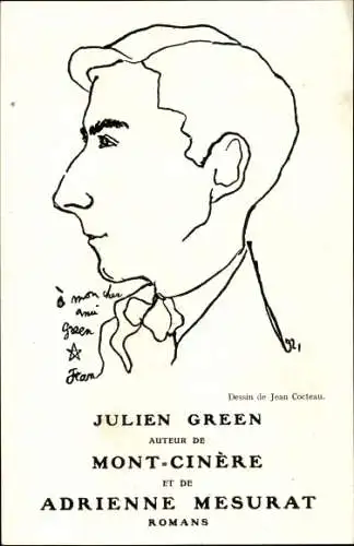 Ak Schriftsteller Julien Green, Portrait