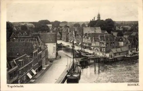 Ak Hoorn Nordholland Niederlande, Vogelperspektive