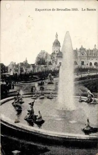 Ak Brüssel Brüssel, Ausstellung 1910, Das Becken