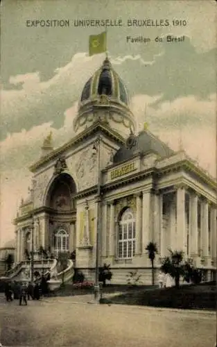 Ak Brüssel Brüssel, Ausstellung 1910, Pavillon von Brasilien