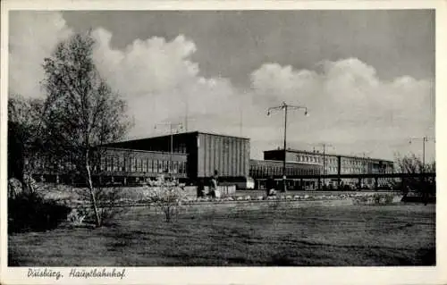 Ak Duisburg im Ruhrgebiet, Hauptbahnhof