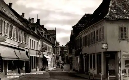 Ak Edenkoben an der Haardt Pfalz, Tanzstraße, Geschäfte