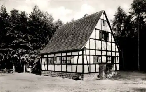 Ak Annweiler am Trifels Pfalz, Kletterhütte, Fachwerk