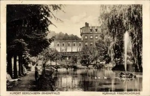 Ak Bad Bergzabern Rheinpfalz, Kurhaus Friedrichsruhe