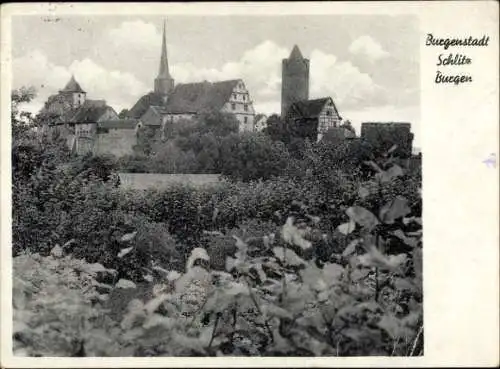 Ak Schlitz in Hessen, Teilansicht, Burgen