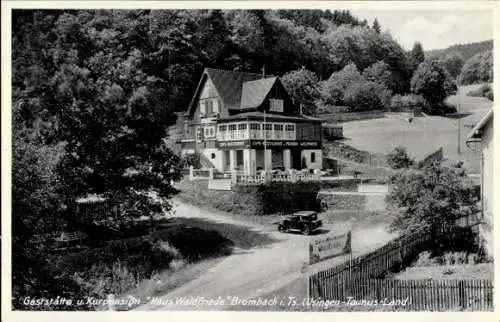 Ak Brombach Schmitten im Taunus Hessen, Gaststätte und Kurpension Haus Waldfriede