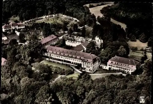 Ak Arnsburg Lich in Hessen, Kloster Arnsburg, Zisterzienserkloster, Fliegeraufnahme