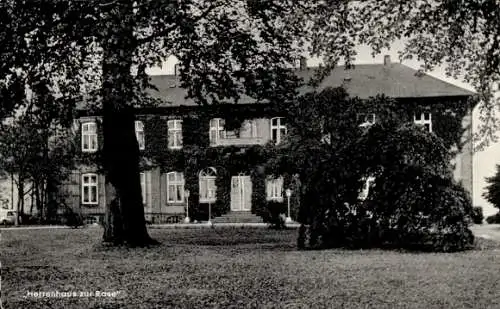 Ak Dunkelsdorf Ahrensbök in Ostholstein, Hotel Herrenhaus zur Rose