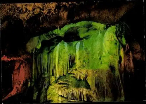 Ak Grüne Iserlohn im Märkischen Kreis, Dechenhöhle, Die Orgelgrotte