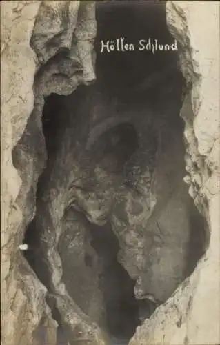 Ak Kirchberg am Wechsel in Niederösterreich, Hermannshöhle, Höllen Schlund