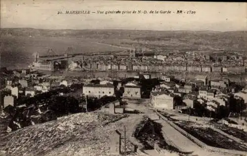 Ak Marseille Bouches du Rhône, Gesamtansicht