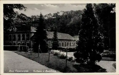 Ak Bad Freienwalde an der Oder, Kurhaus, Badehaus