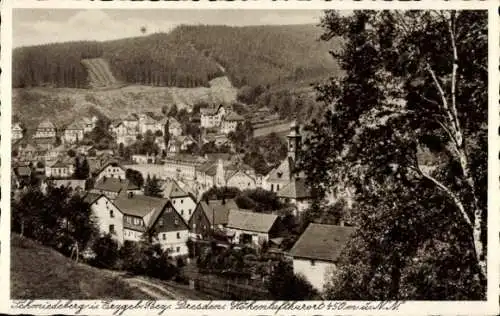 Ak Schmiedeberg Dippoldiswalde im Erzgebirge, Ortsansicht