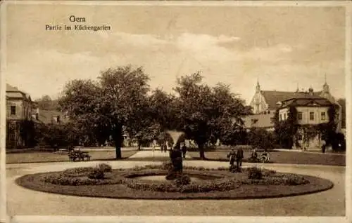 Ak Gera in Thüringen, Küchengarten