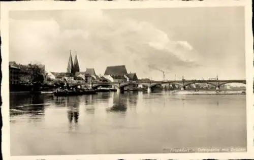 Ak Frankfurt an der Oder, Teilansicht, Brücke