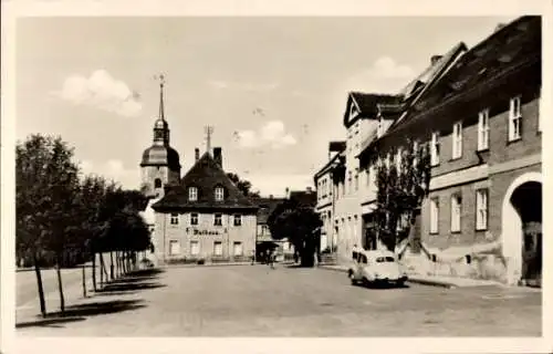 Ak Bad Lauchstädt Saalekreis, Marktplatz, Rathaus