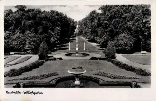 Ak Neustrelitz in Mecklenburg, Schlossgarten