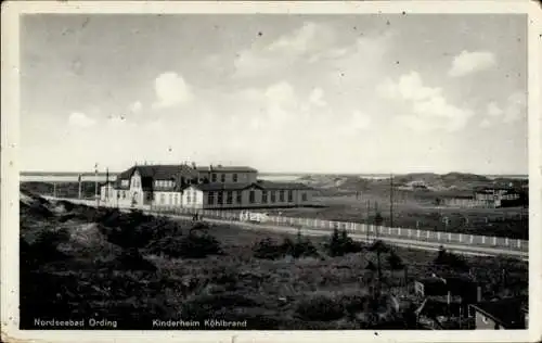 Ak Sankt Peter Ording in Nordfriesland, Kinderheim Köhlbrand mit Umgebung