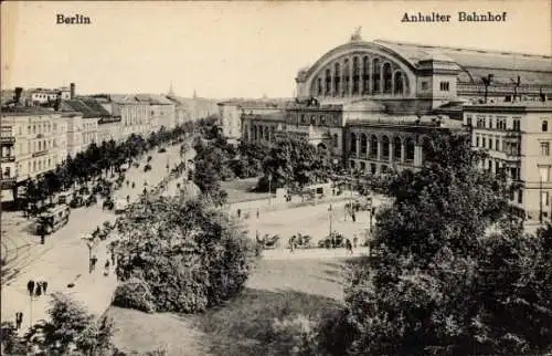 Ak Berlin Kreuzberg, Anhalter Bahnhof