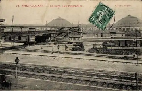 Ak Noisy le Sec Seine Saint Denis, Bahnhof
