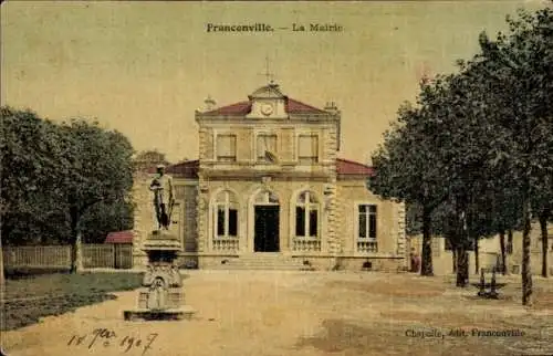 Ak Franconville Val d Oise, Rathaus