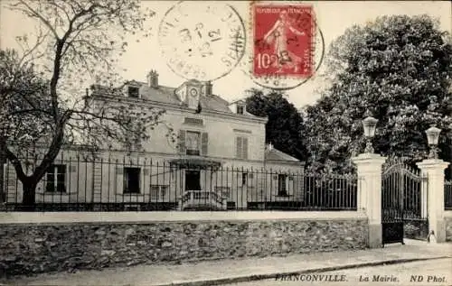 Ak Franconville Val d'Oise, Rathaus