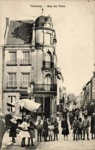 Ak Thiviers Dordogne, Rue du Thon