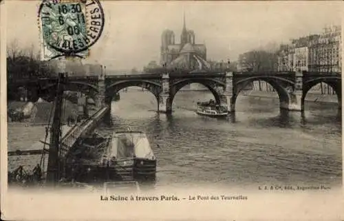 Ak Paris IV, Le Pont des Tournelles