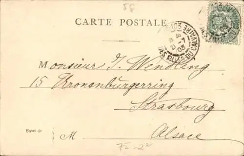 Ak Paris II Bourse, La Bourse, Kutsche