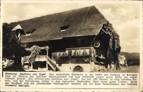 Ak Glottertal im Schwarzwald, Gasthof zum Engel