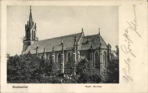 Ak Dudweiler Saarbrücken im Saarland, Kirche