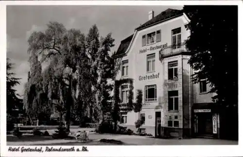 Ak Rolandswerth Remagen am Rhein, Hotel Gretenhof