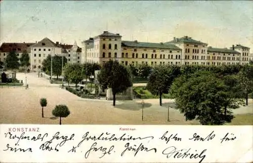 Ak Konstanz am Bodensee, Blick auf die Kasernen