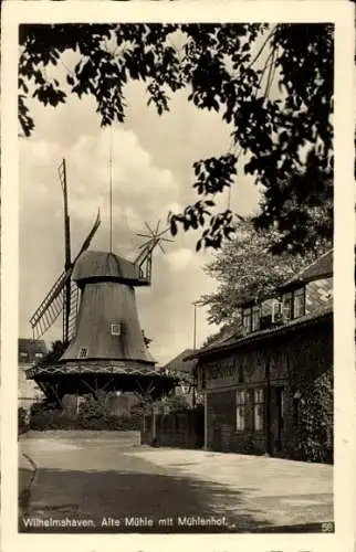 Ak Wilhelmshaven, Alte Mühle, Mühlenhof