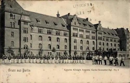 Ak Berlin, Kaserne Königin Augusta Garde Grenadier Regiment Nummer 4