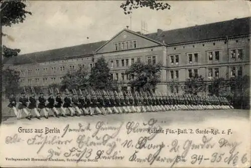Ak Berlin, Kaserne Füs.-Bataillon 2. Garde Regiment z. F.