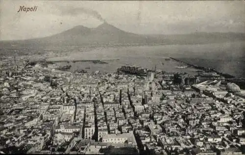 Ak Napoli Neapel Campania, Luftbild vom Ort