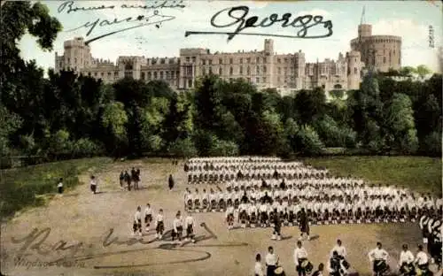 Ak Windsor Berkshire England, Schloss Windsor