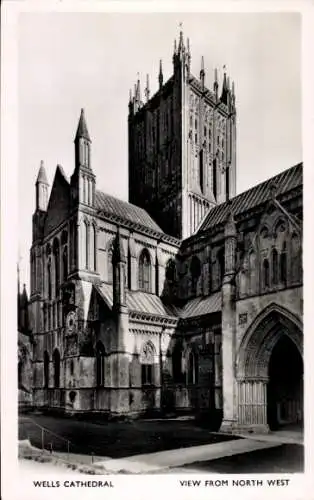 Ak Wells Somerset England, Kathedrale