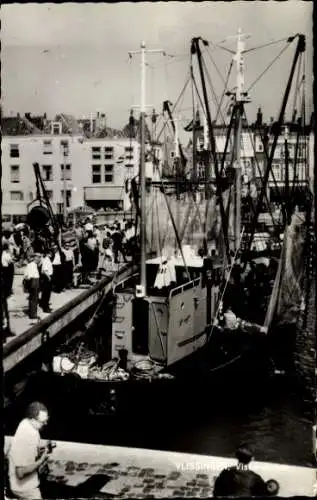 Ak Vlissingen Zeeland Niederlande, Vissershaven