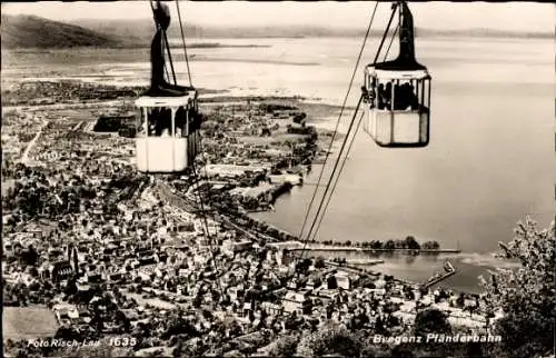 Ak Bregenz am Bodensee Vorarlberg, Panorama, Pfänderbahn