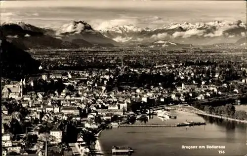 Ak Bregenz am Bodensee Vorarlberg, Panorama, Bergkette