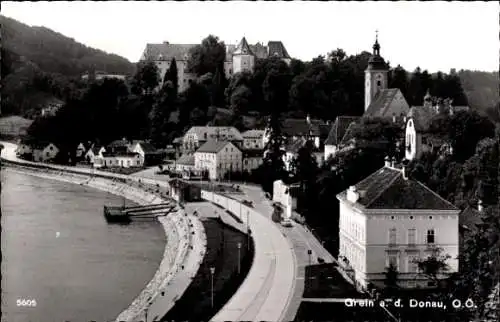Ak Grein an der Donau Oberösterreich, Teilansicht