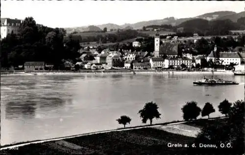 Ak Grein an der Donau Oberösterreich, Teilansicht