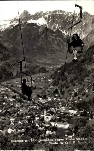 Ak Schruns in Vorarlberg, Hochjochbahn, Zimba